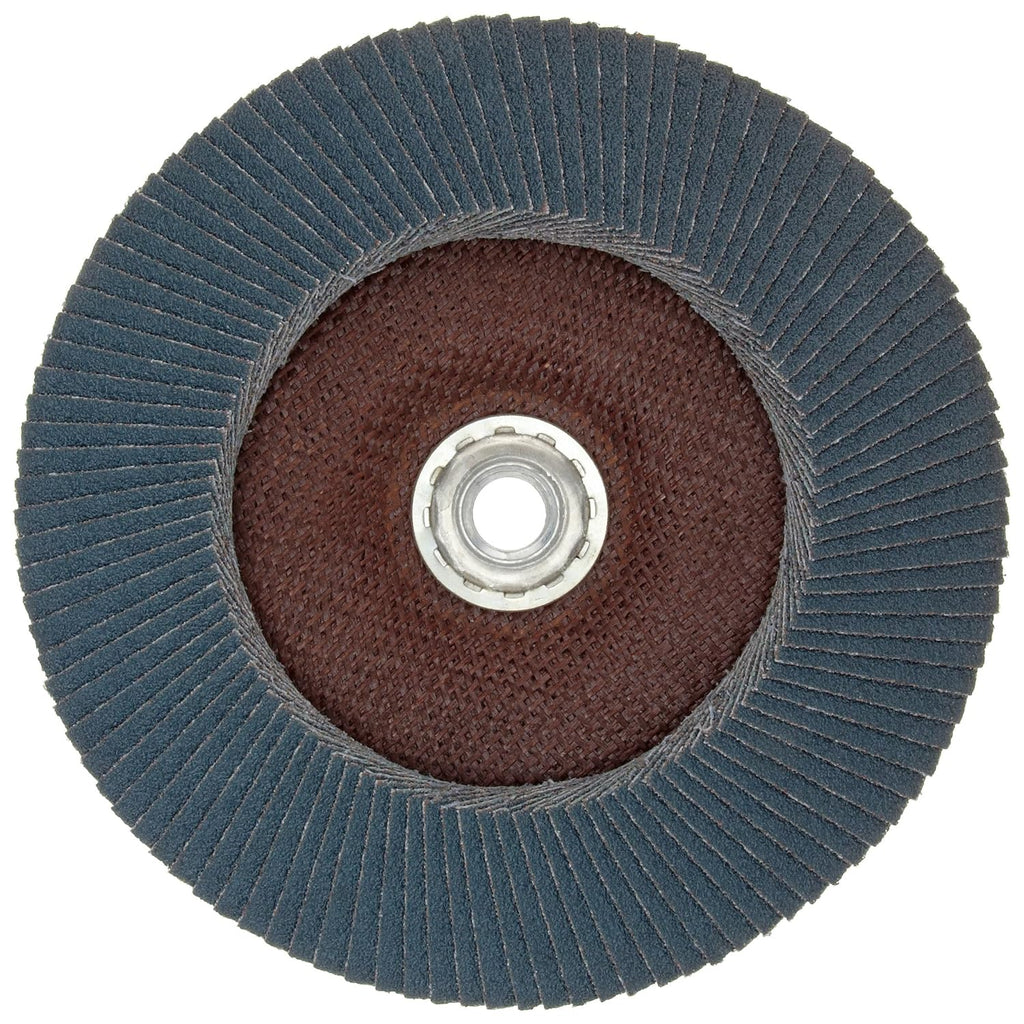 Norton 20X High Performance Abrasive Flap Disc, Zirconia Alumina 4-1/2" Diameter, 5/8"-11 Arbor Hub, Grit 80 Fine (Pack of 1)