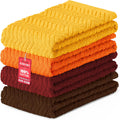 100% Cotton Kitchen Towels 15x25 in, Rustic Set (Pack of 4)