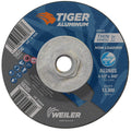 Weiler 58206 4-1/2 Inch Cutting Wheel, Tiger Aluminum Non-Loading Contaminant-Free High Performance Cutting, .045" ALU60S Type 27 5/8"-11 Hub, Pack of 10