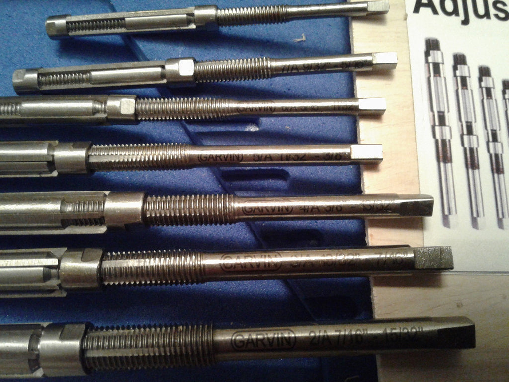CME 7 pc Adjustable Hand Reamer Set, 1/4" to 15/32" Reamer Sizes