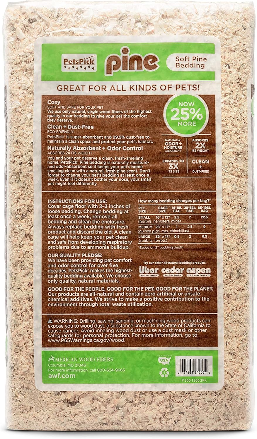 Pine Small Pet Bedding, 24L