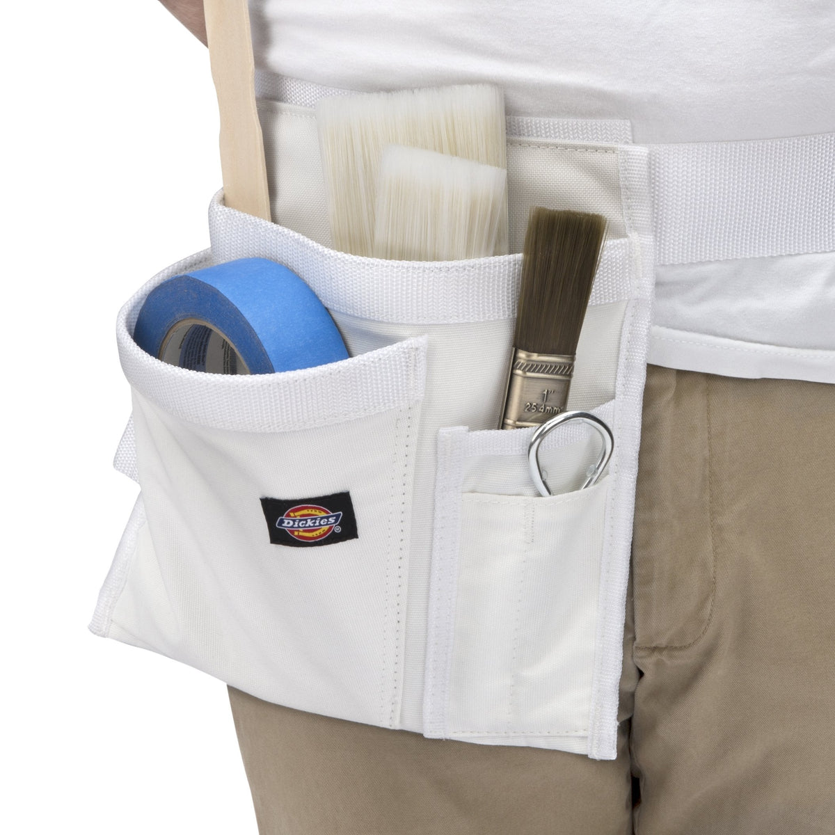 5-Pocket Single Side Tool Belt Pouch/Work Apron for Painters, Carpenters, and Builders, Durable Canvas Construction