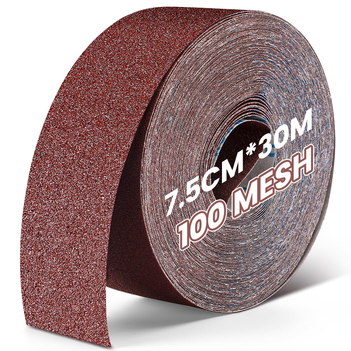 Heigble 100 Grit Sandpaper Roll for Drum Sander, 3"x100 ft Emery Sand Paper