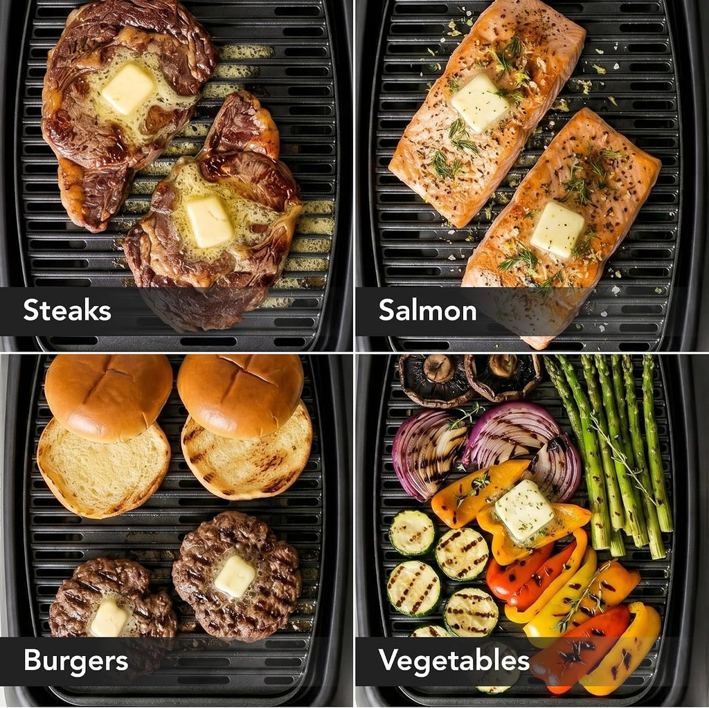 Electric Indoor Grill, 13x10 Inch Non-Stick Plate, Black GD1632NLB