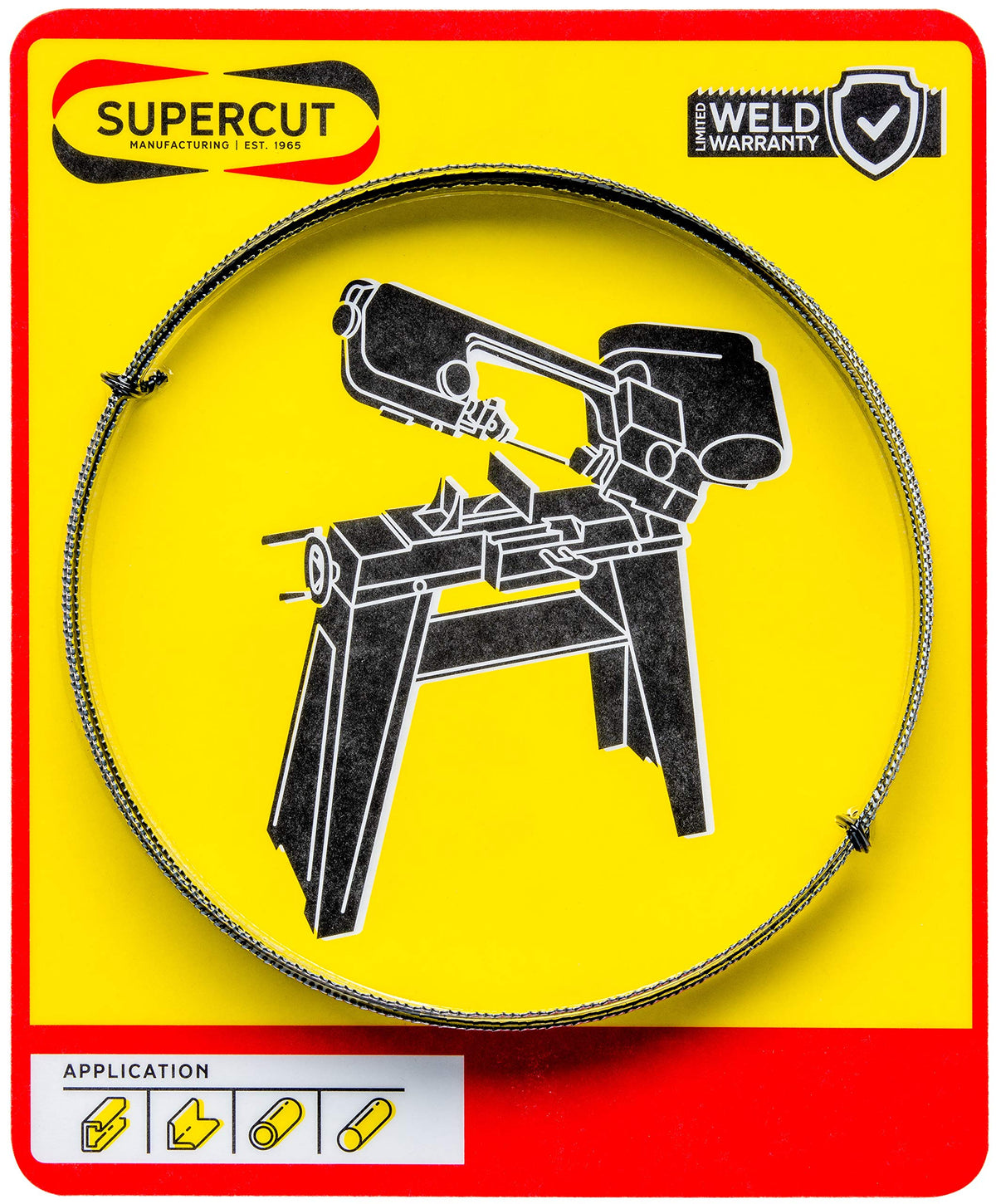 SUPERCUT 64 1/2-inch x 1/2-inch x .025 x 18 TPI Carbon Tool Steel BANDSAW Blade for Cutting mild Steel or Non Ferrous Metals