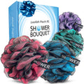 Loofah-Charcoal Bath-Sponge XL-Color-4-Pack Extra-Large 75g