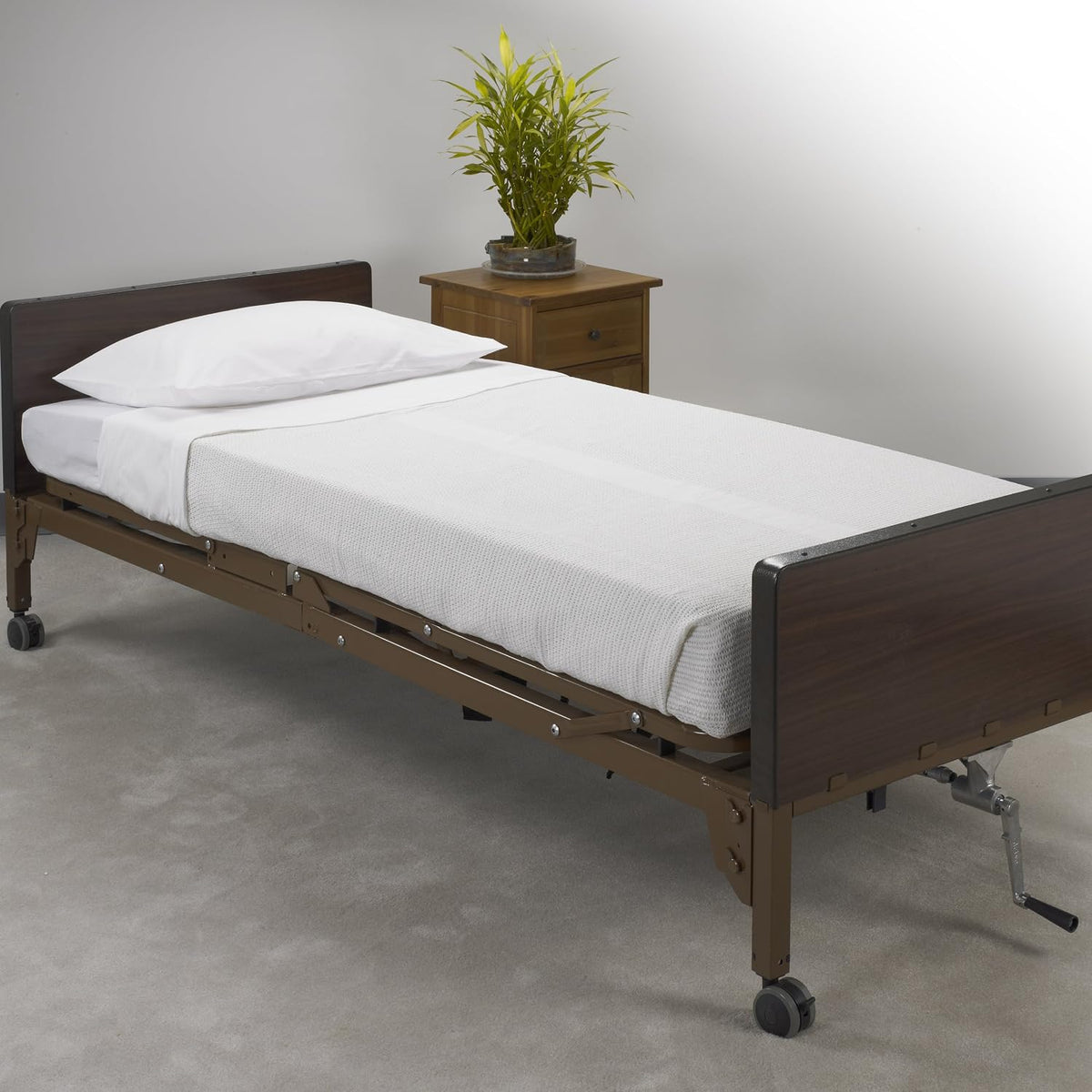 Drive Medical 15030HBC Hospital Bed Bedding in A Box, White , 4 Piece Set
