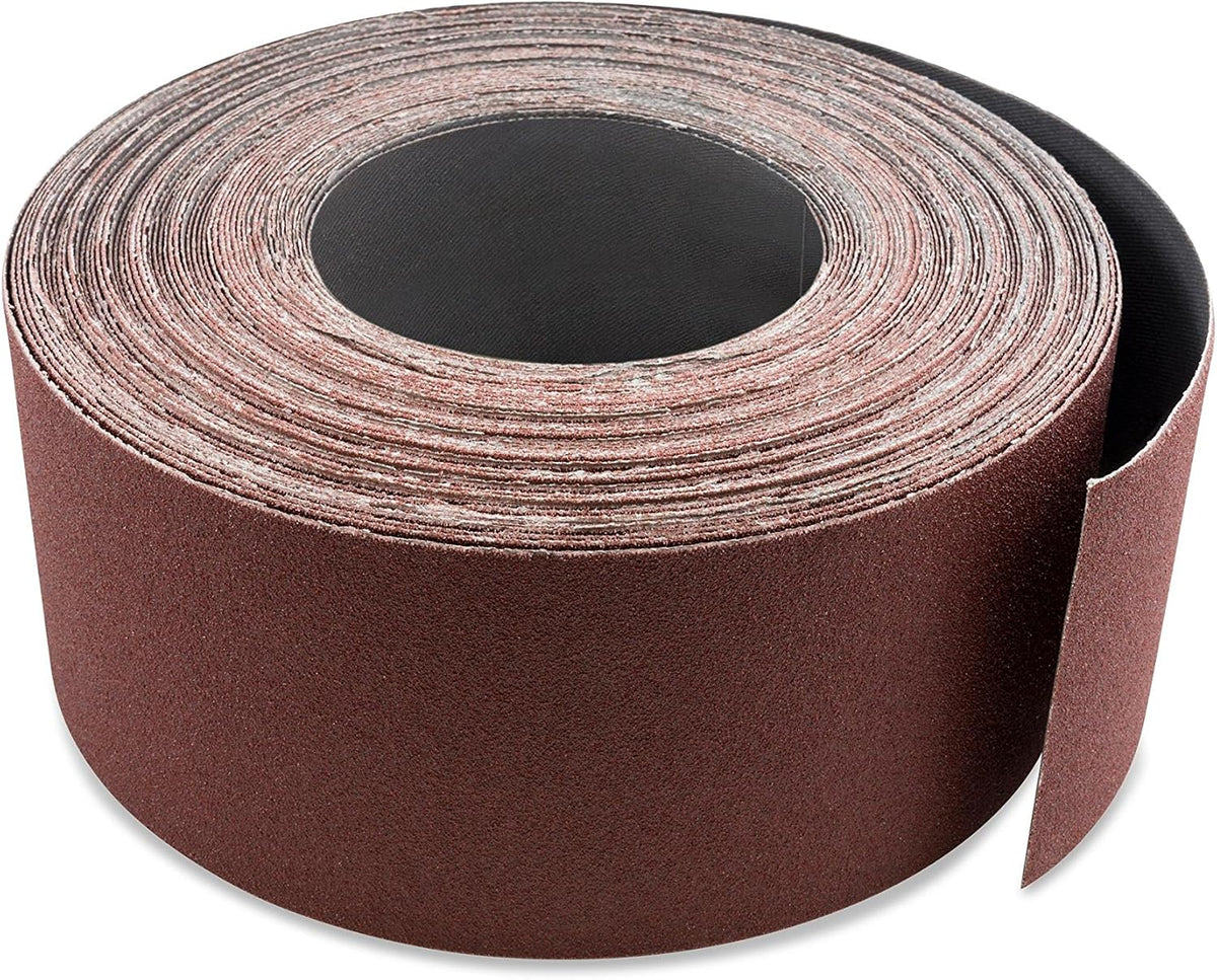 Red Label Abrasives 3 Inch X 70 FT 100 Grit Woodworking Drum Sander Strip Roll, Cut to Length