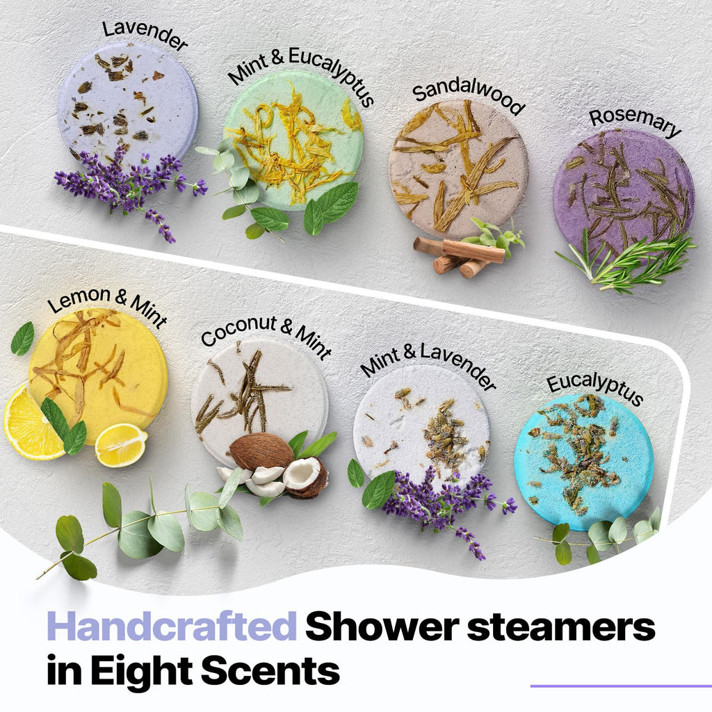 Shower Steamers Aromatherapy Gifts for Women 8 Pcs Shower Home Spa