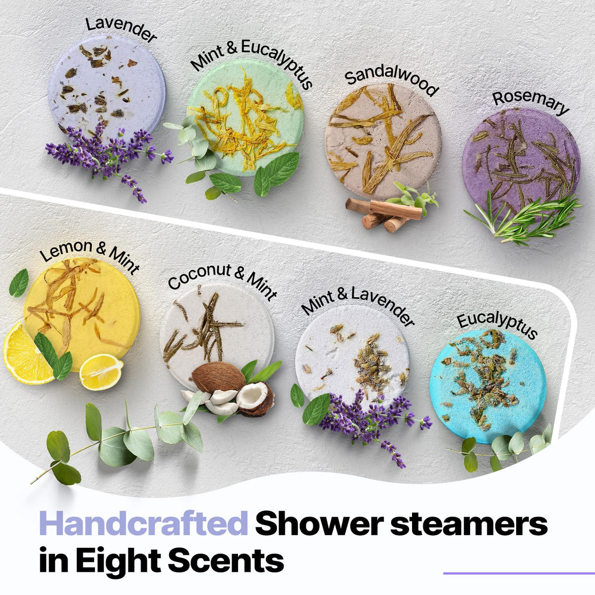 Shower Steamers Aromatherapy Gifts for Women 8 Pcs Shower Home Spa