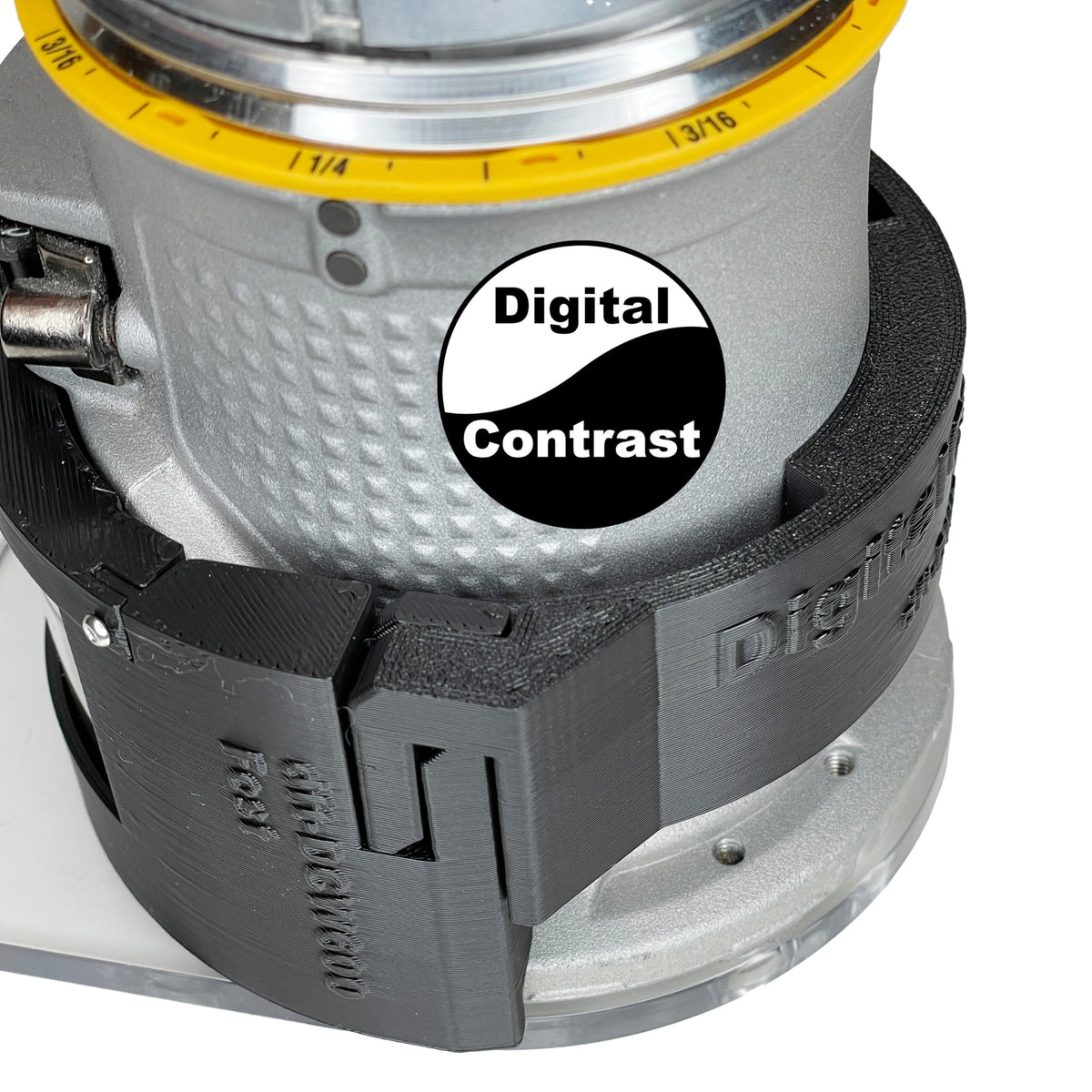 DigitalContrast Hose Adapter, Fits DeWalt DWP611 Corded Router, Large Window