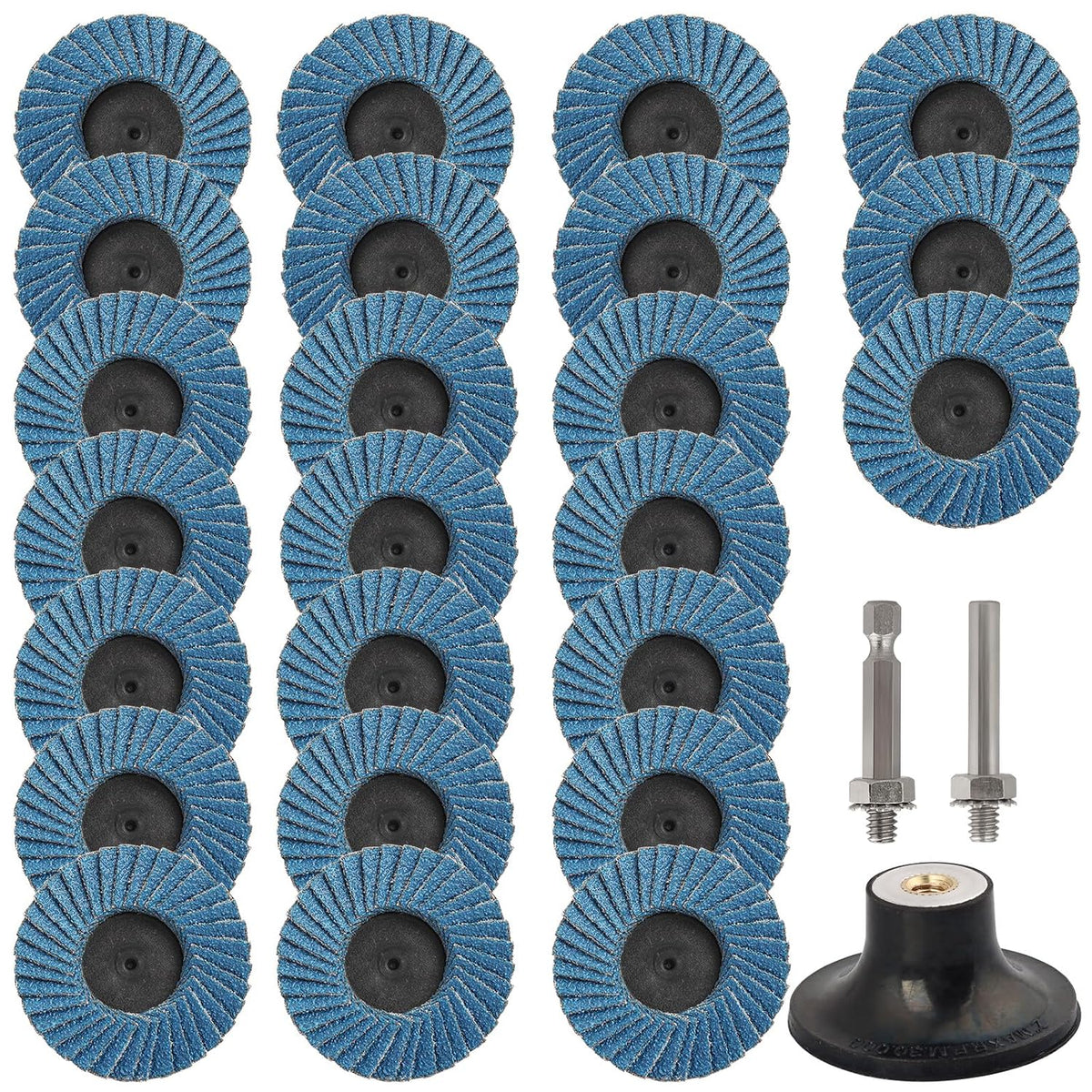 24 Pcs Sanding Disc, 2 Inch Flap Disc 40 60 80 120Grit