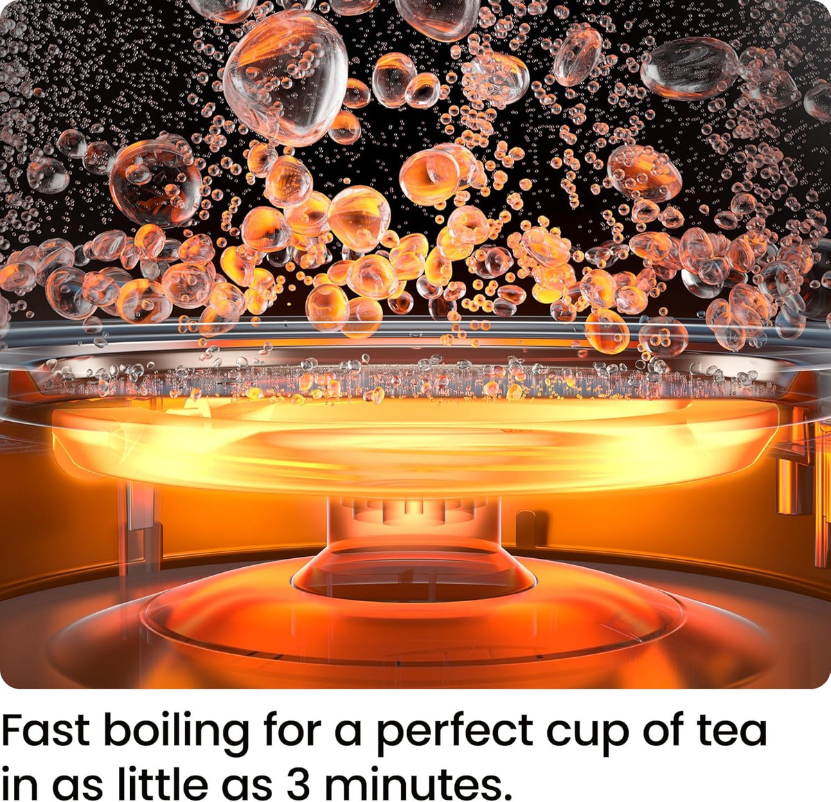 Electric Kettle, 1.8L 1500W, Hot Water Boiler, Removable Lid for Easy Cleaning, Auto Shut Off, Boil-Dry Protection