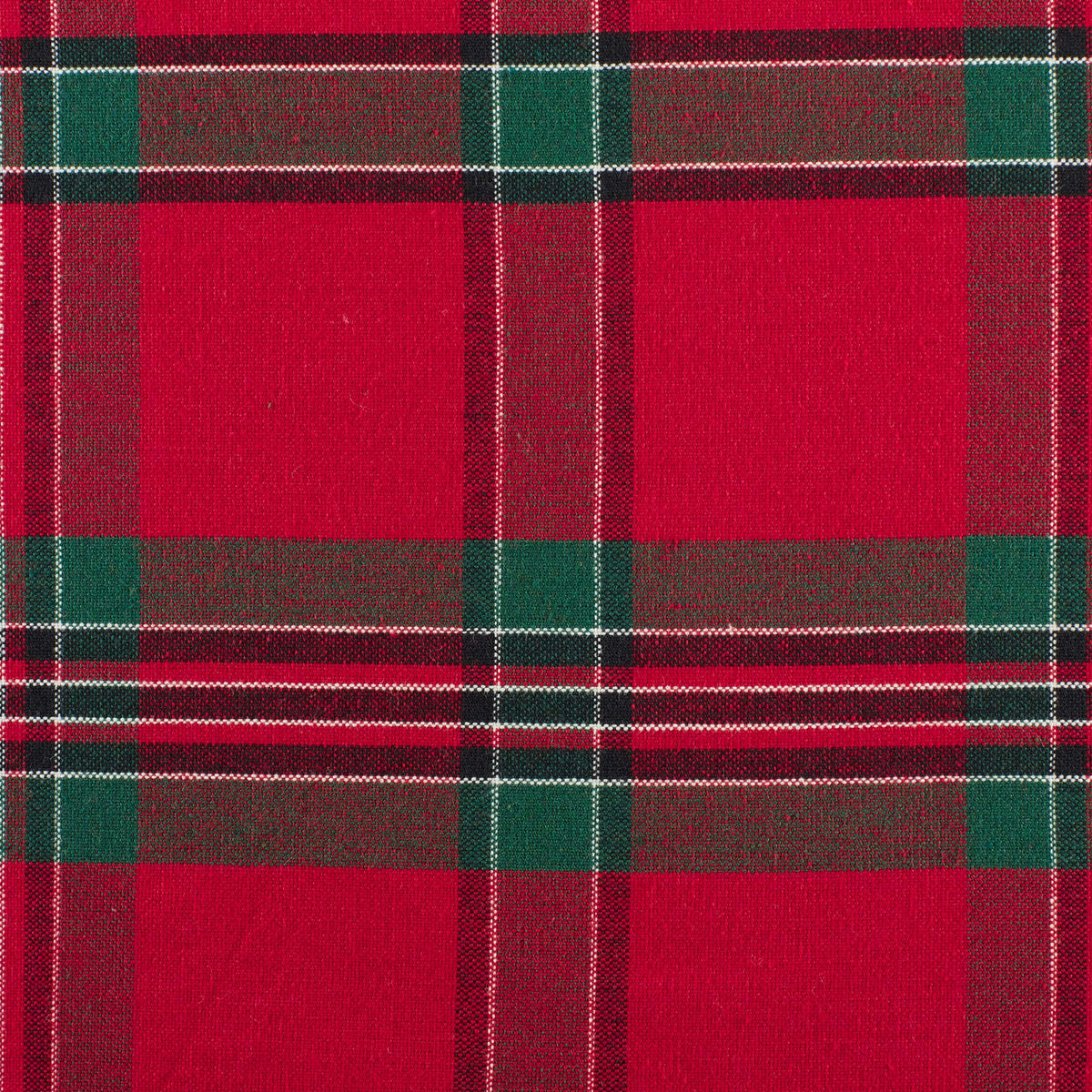 Farmhouse Christmas Plaid Dining Table & Kitchen Décor, Holiday Tablecloth, 70" Round, Red & Green