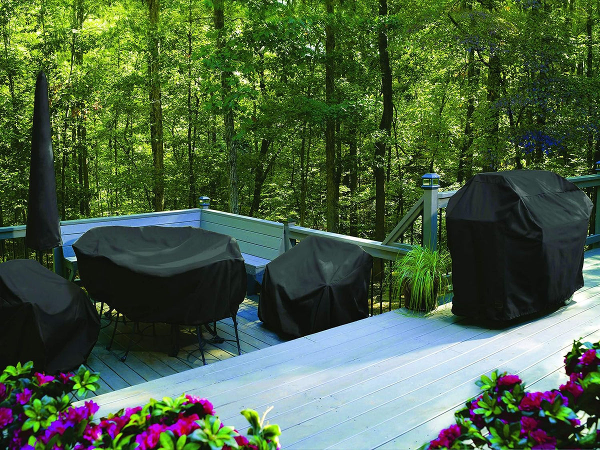 96" Weather-Resistant Outdoor Log Rack Cover, Heavy-Duty Firewood Storage Rack Cover with Level 4 UV Protection, Black