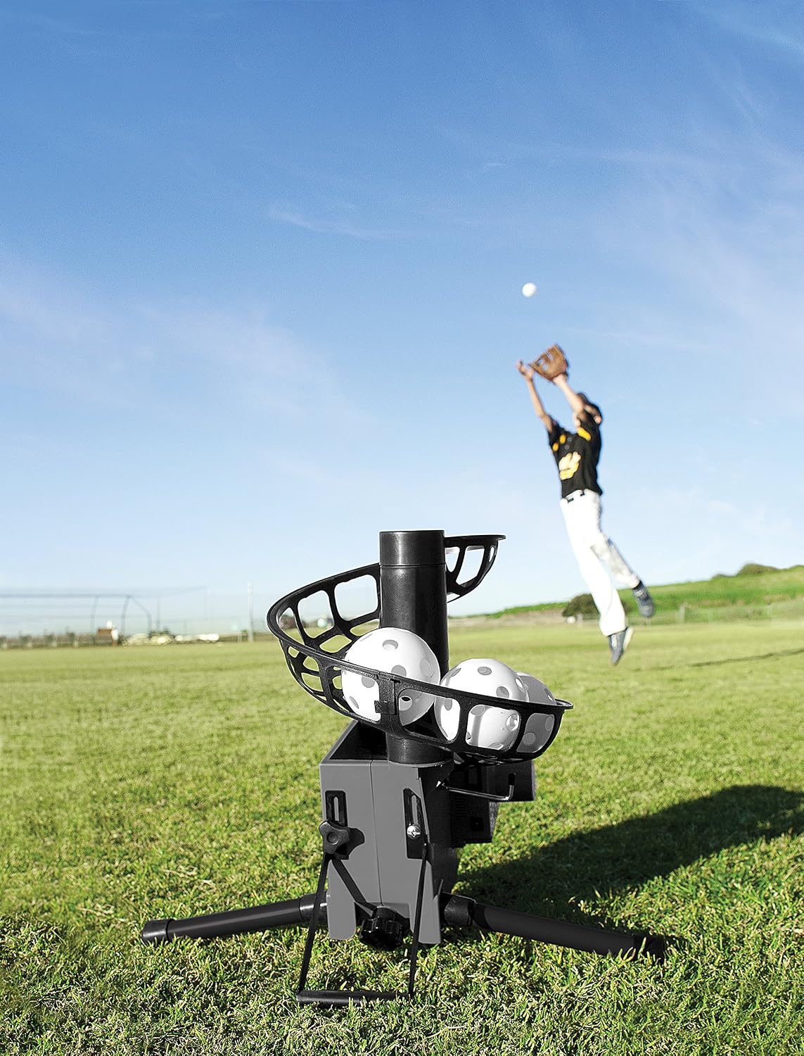 SKLZ Pitching Machine | Improve Your Swing | Ideal for Baseball & Softball Drills | Develops Hitting Power and