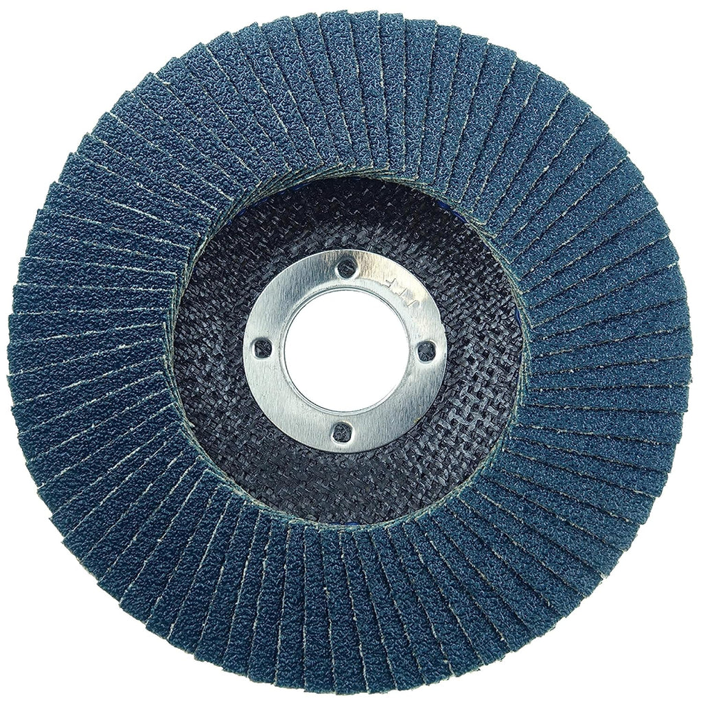 Weiler 50593 4" Tiger Disc Abrasive Flap Disc, Conical (TY29), Phenolic Backing, 40Z, 5/8" Arbor Hole (Pack of 10)